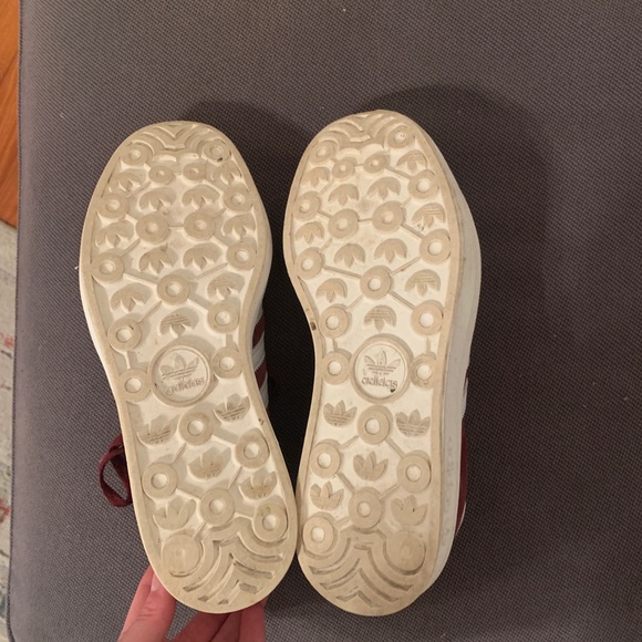 Adidas Gazelle Bold Burgundy and White - Picture 8 of 9